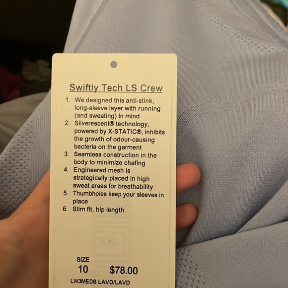 lululemon athletica Light Blue Long Sleeve Tee - Picture 8 of 8